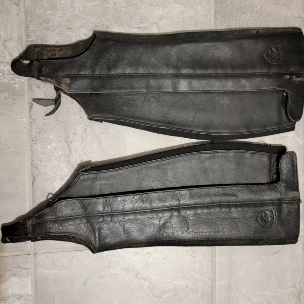 Ariat half chaps size medium black